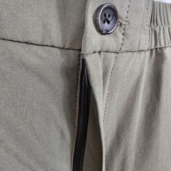 Banana Republic Lightweight Pants In Olive Green - Size L - Picture 6 of 8